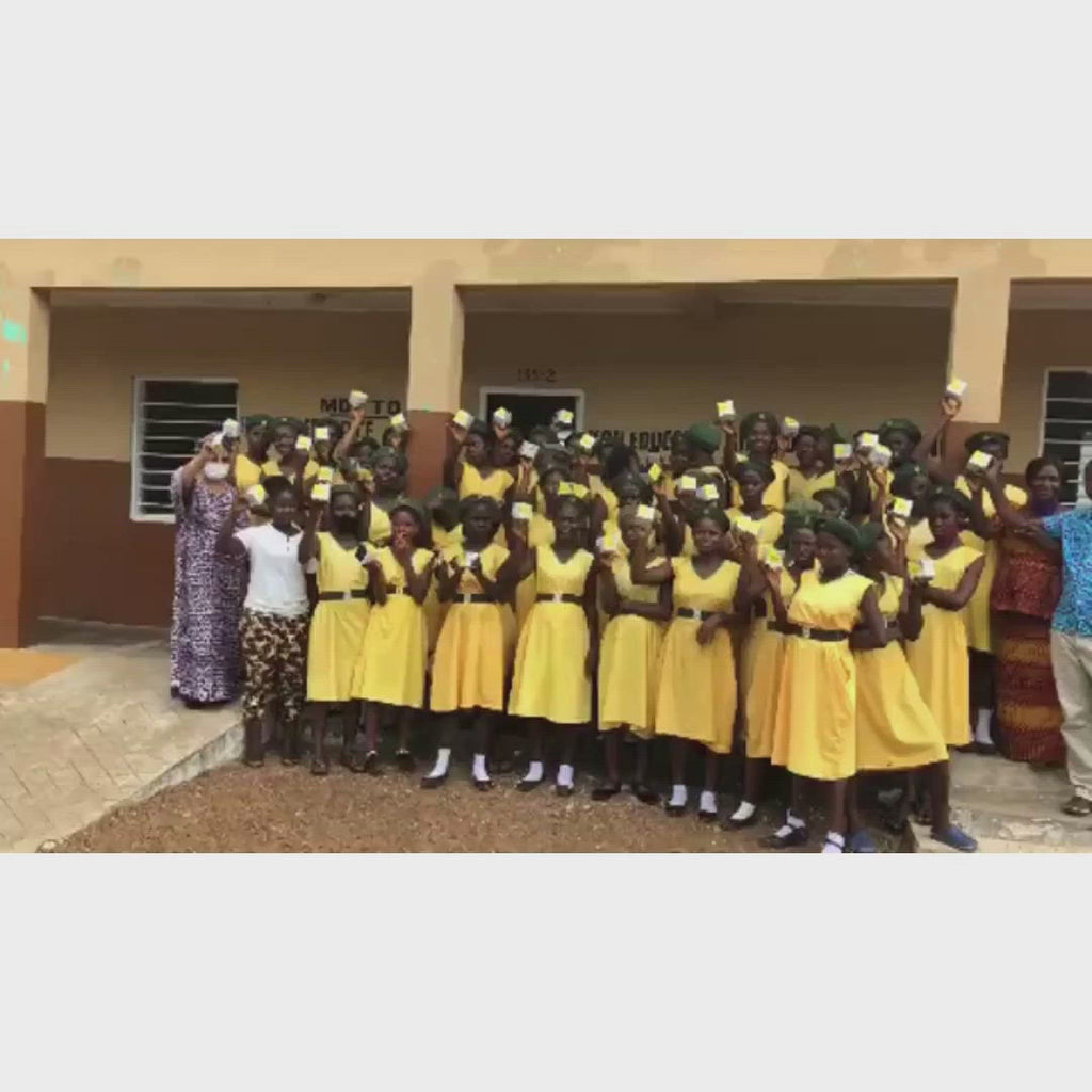 best periodt menstrual cup give back donated cups to children of Hope Academy in Sierra Leone